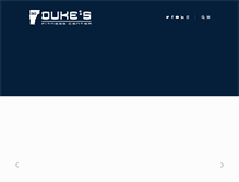 Tablet Screenshot of dukesfitnesscenter.com